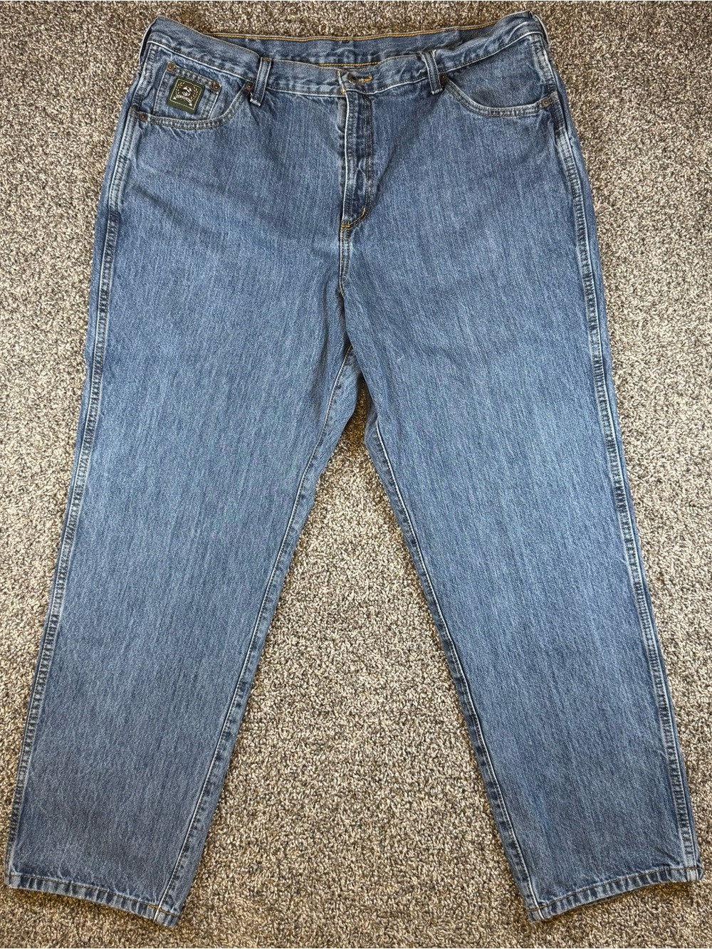 Cinch Men's Green Label 42x32 Denim Western Workwear Jeans Medium Stonewash